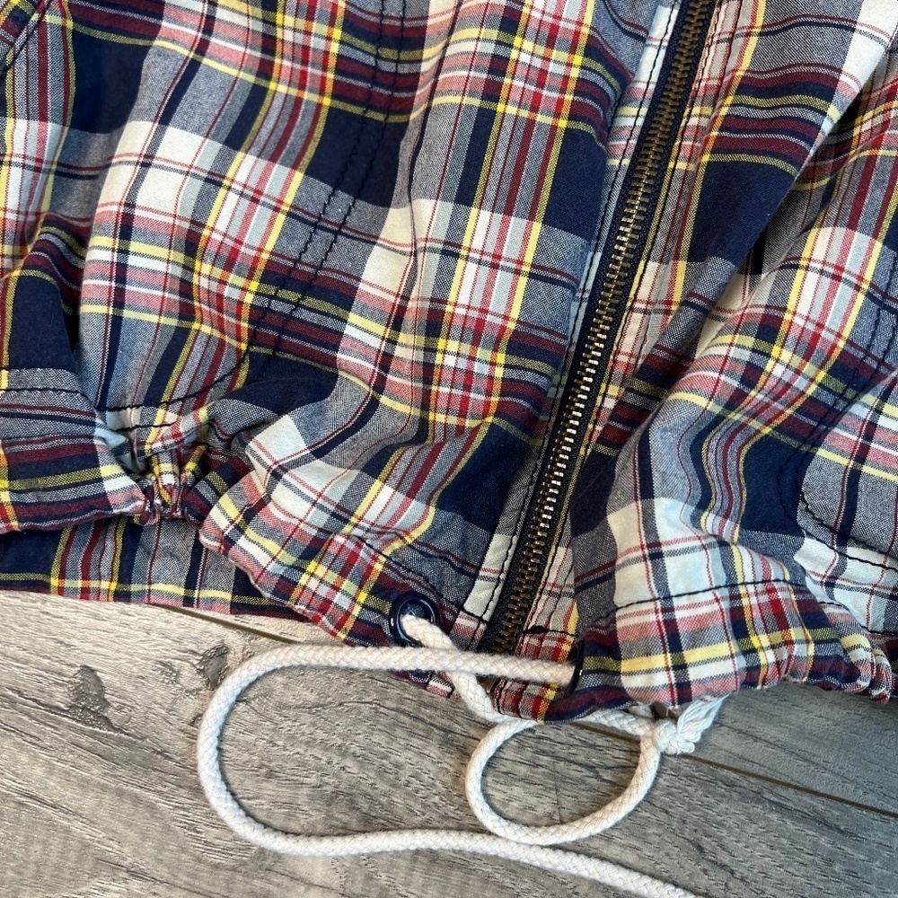 Levi’s Girls Plaid Hooded Zip Up Jacket Size Large - Picture 8 of 12